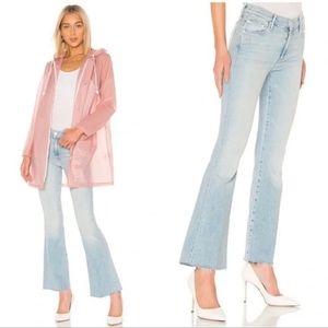 [MOTHER] Weekender Fray High-waist Flared Jeans